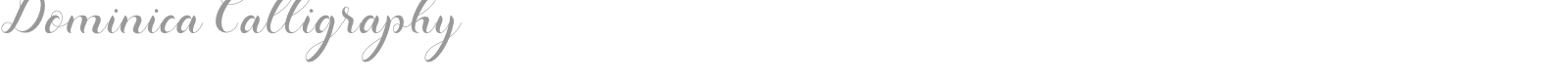Dominica Calligraphy font preview